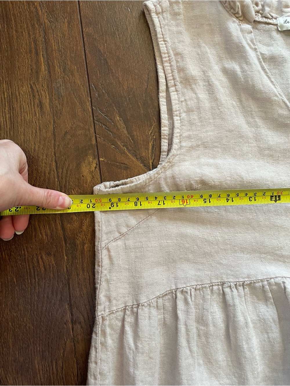 🌟 HOST PICK 💯 Linen European Summer Made Italy Oversized Tiered Midi Dress Small - Picture 10 of 10